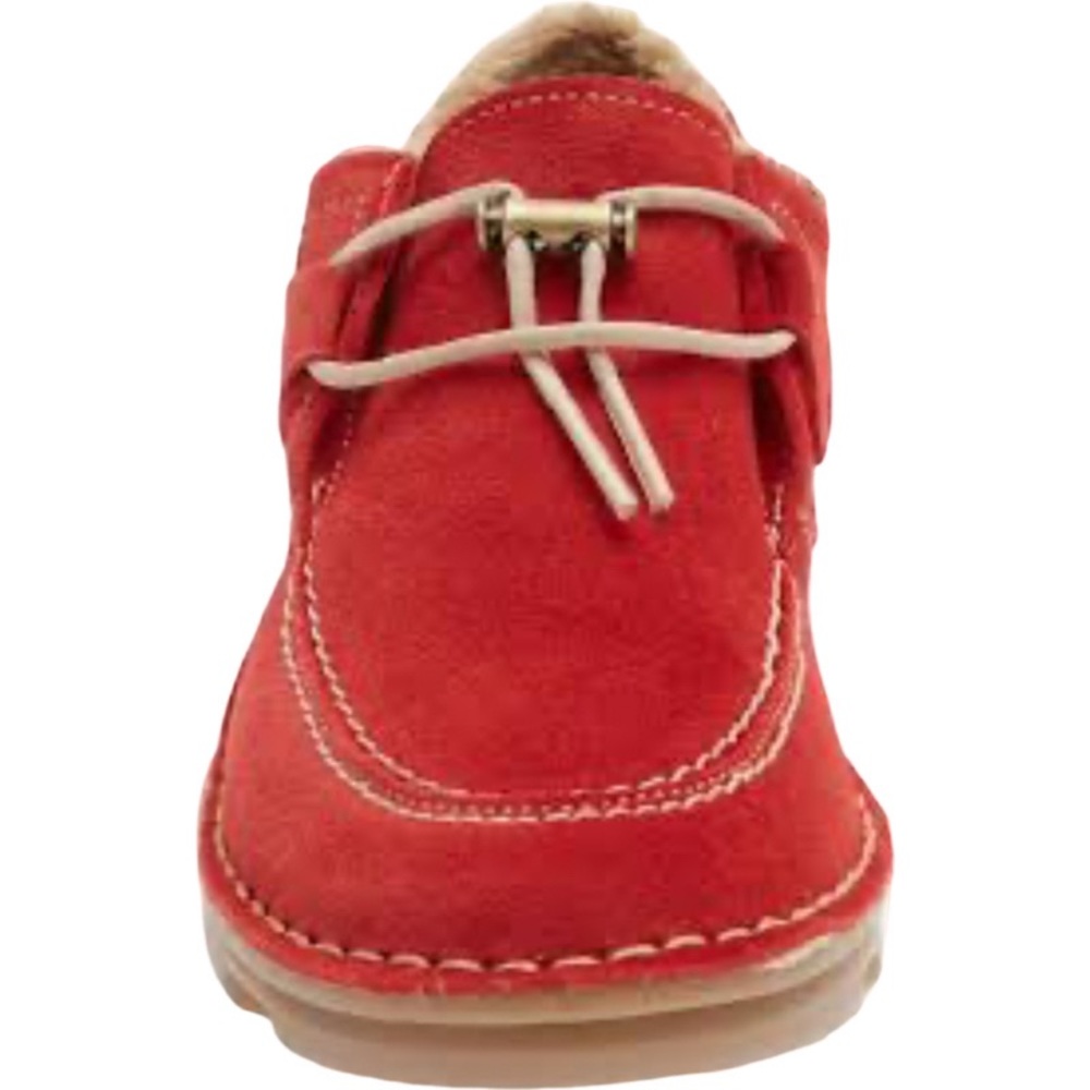 Red Suede Women's Loafers